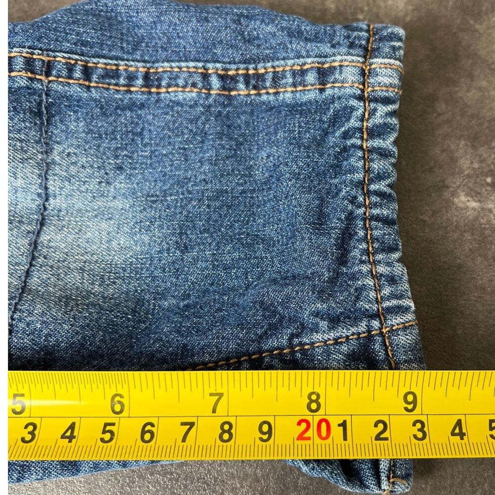 Vintage OshKosh Flannel Lined Denim Overalls 12M - Picture 6 of 8